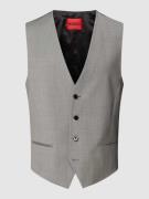 HUGO Weste mit Kontrastrückseite Modell 'Vin' in Anthrazit, Größe 48