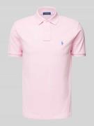 Polo Ralph Lauren Poloshirt mit Label-Stitching in Rosa, Größe L