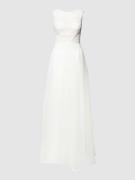 Luxuar Brautkleid mit Zierbesatz in Offwhite, Größe 36