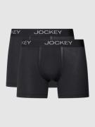 Jockey Trunks in unifarbenem Design in Black, Größe M