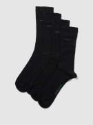 camano Socken mit Label-Detail im 4er-Pack in Black, Größe 41-46