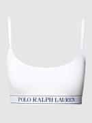 Polo Ralph Lauren Bralette mit elastischem Logo-Bund in Weiss, Größe L