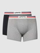 Levi's® Trunks mit elastischem Logo-Bund in Mittelgrau, Größe L