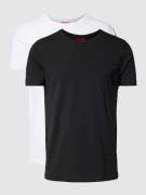 HUGO T-Shirt mit Logo-Print im 2er-Pack in Hellgrau, Größe L