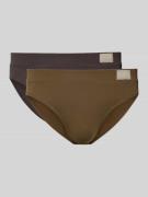 Sloggi Slip mit elastischem Bund im 2er-Pack in Khaki, Größe M