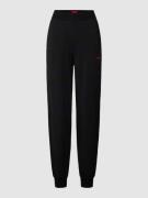 HUGO Sweatpants mit Label-Print Modell 'SHUFFLE' in Black, Größe L