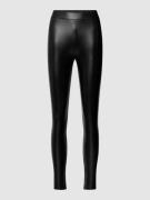 Review Basic Leggings aus Kunstleder in Black, Größe XS