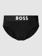 BOSS Slip mit Label-Print in Black, Größe L