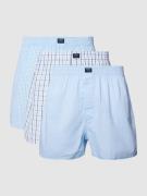 MCNEAL Boxershorts mit Label-Patch im 3er-Pack in Hellblau, Größe L