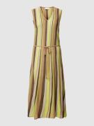 CINQUE Strickkleid aus Viskose-Mix mit Bindegürtel Modell 'Stripe' in ...