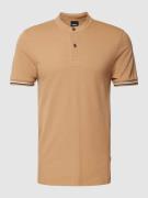 BOSS Slim Fit Poloshirt mit Stehkragen Modell 'Polloni' in Beige, Größ...