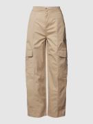 Knowledge Cotton Apparel Cargohose mit aufgesetzten Taschen in Sand, G...