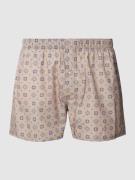 Hanro Boxershorts mit Karomuster Modell 'Fancy Woven Boxer' in Beige, ...