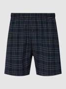 Schiesser Boxershorts mit Label-Detail Modell 'INTERLOCK' in Dunkelbla...