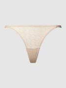 Guess String mit Logo-Muster Modell 'EDYTHA' in Beige, Größe L