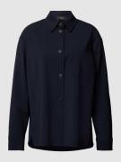 Weekend Max Mara Hemdbluse mit Kentkragen Modell 'MAJORI' in Marine, G...