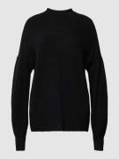 Esprit Strickpullover mit Strukturmuster in Black, Größe S