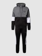 EA7 Emporio Armani Trainingsanzug im Colour-Blocking-Design in Black, ...