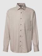 ETERNA Comfort Fit Business-Hemd mit Brusttasche in Dunkelbraun, Größe...