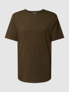 Jack & Jones T-Shirt in unifarbenem Design in Khaki, Größe L