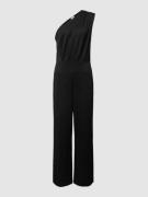 ICHI Jumpsuit mit One-Shoulder-Träger Modell 'KATE' in Black, Größe XS