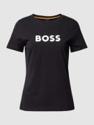 BOSS Orange T-Shirt mit Label-Print, Regular Fit und kurzen Ärmeln in ...