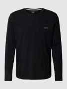 BOSS Longsleeve mit Label-Stitching Modell 'Mix&Match' in Black, Größe...