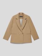 Blue Effect Oversized Blazer mit Paspeltaschen in Camel, Größe 140