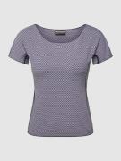 Emporio Armani T-Shirt mit Allover-Muster in Hellblau, Größe L