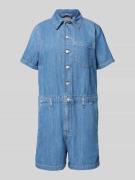 Levi's® Jumpsuit mit Knopfleiste und Brusttasche in Jeansblau, Größe S