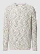 SELECTED HOMME Strickpullover in Melange-Optik mit Rundhalsausschnitt ...