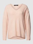 Vero Moda Strickpullover mit Strukturmuster Modell 'CREWLEFILE' in Ros...