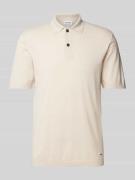 CK Calvin Klein Regular Fit Poloshirt im unifarbenen Design in Sand, G...