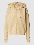 Tommy Hilfiger Sweatjacke mit Label-Schriftzug in Beige, Größe L