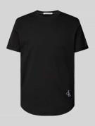 Calvin Klein Jeans T-Shirt mit Label-Patch in Black, Größe L