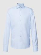 Profuomo Freizeithemd in unifarbenem Design in Hellblau, Größe 38