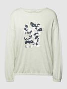 Tom Tailor Longsleeve mit Motiv-Print und überschnittenen Schultern in...