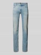 BOSS Orange Slim Fit Jeans im Destroyed-Look Modell 'Delaware' in Hell...