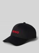 HUGO Basecap mit Label-Stitching Modell 'Jude' in Black, Größe 1