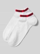 HUGO Sneaker-Socken aus Baumwoll-Mix im 2er-Pack in Weiss, Größe 39-42