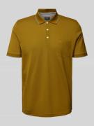 OLYMP Level Five Slim Fit Poloshirt aus reiner Baumwolle mit Logo-Stit...