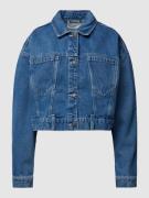 Noisy May Cropped Jeansjacke mit aufgesetzten Brusttaschen Modell 'RON...