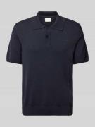 Gant Poloshirt in unifarbenem Design in Marine, Größe XXL