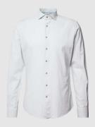 Profuomo Regular Fit Businesshemd mit Leinen-Anteil in Hellgruen, Größ...