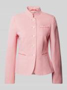 WHITE LABEL Blazer aus Leinen-Baumwoll-Mix in Koralle, Größe 50