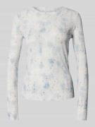 Jake*s Casual Longsleeve mit floralem Allover-Print in Offwhite, Größe...