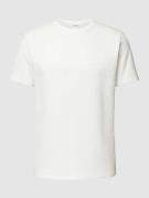 SELECTED HOMME T-Shirt mit Strukturmuster Modell 'SANDER' in Offwhite,...