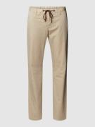 ALBERTO Regular Fit Stoffhose mit Tunnelzug Modell 'JUMP' in Sand, Grö...