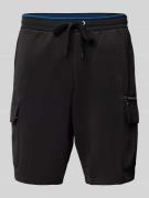 Michael Kors Regular Fit Cargoshorts mit elastischem Bund in Black, Gr...