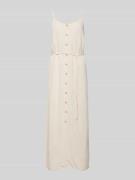 Object Maxikleid mit durchgehender Knopfleiste Modell 'SANNE' in Beige...